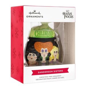 Hallmark Hocus Pocus Cauldron Ornament with Green and Black